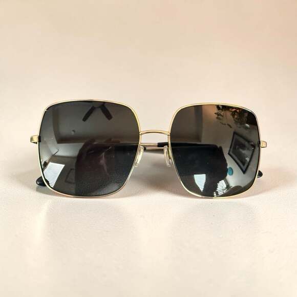 Jimmy Choo Accessories - Jimmy Choo LILI/S Sunglasses Black Gold Square Frame Grey Lens With Case NWOT